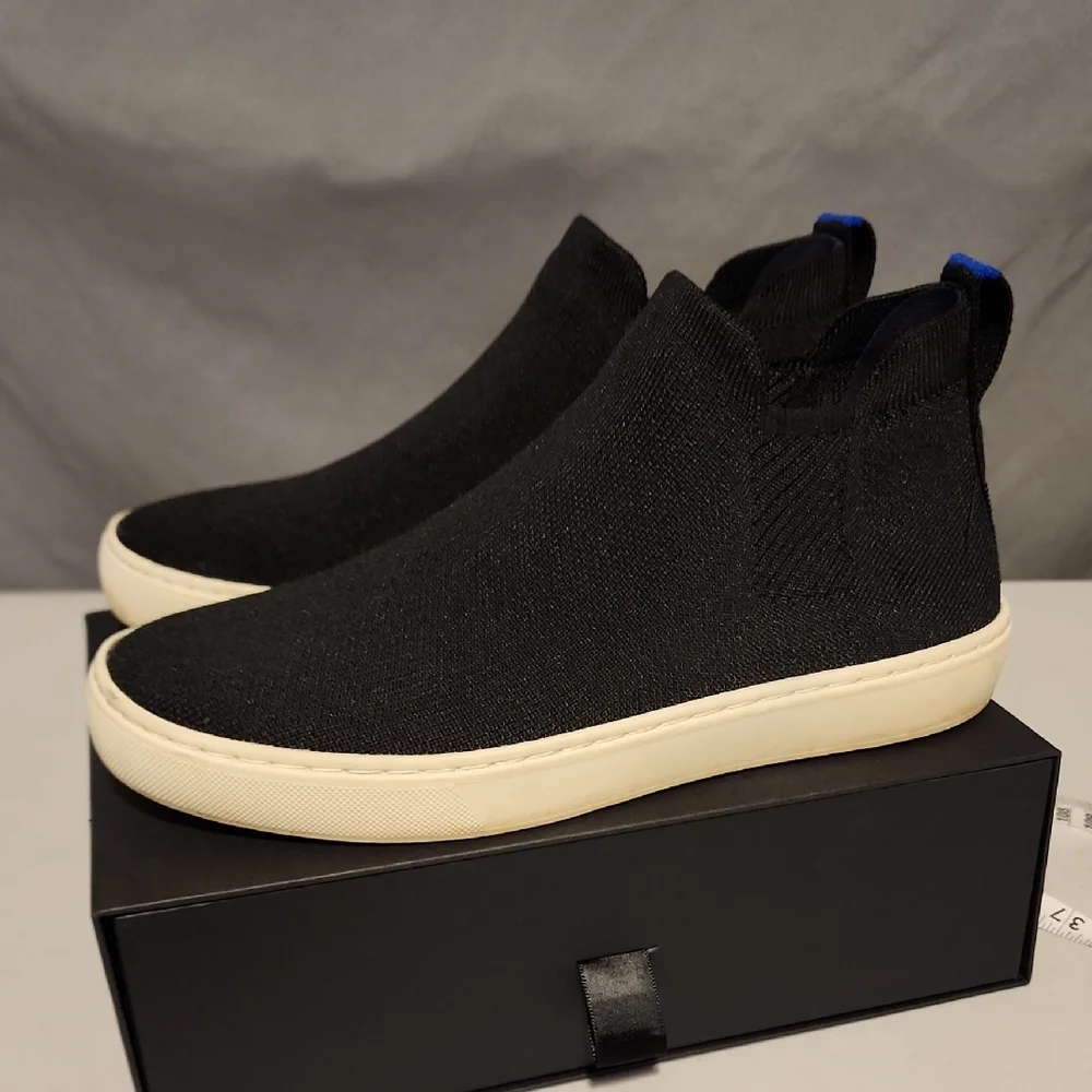 Rothy's Black Knit Slip-On Sneakers - Picture 3 of 8